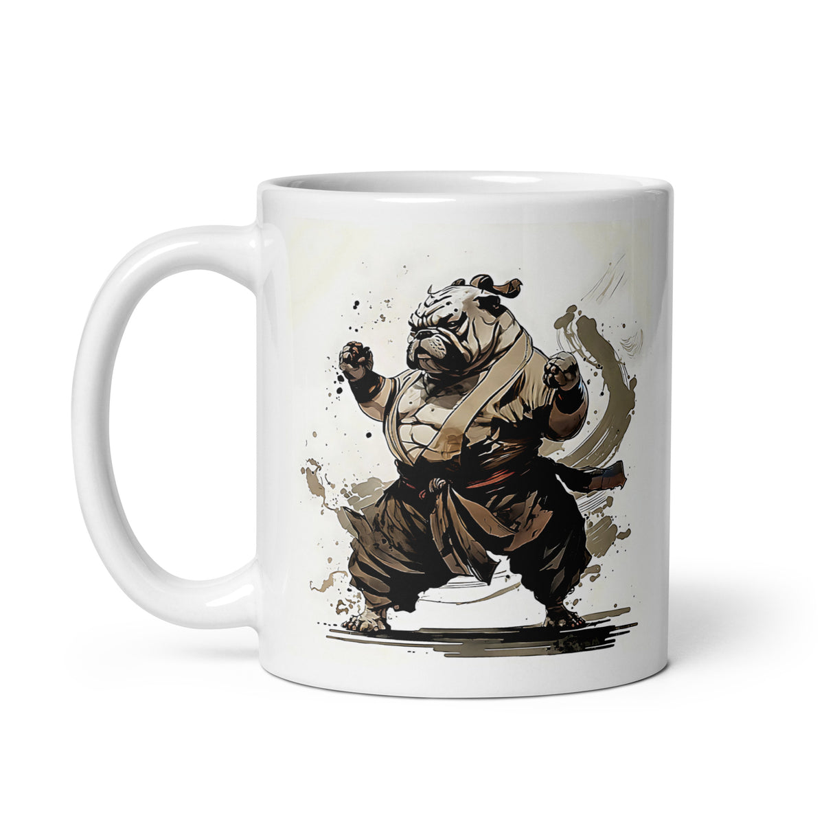 Bulldogs Of Zen White Glossy Mug - BZM-04