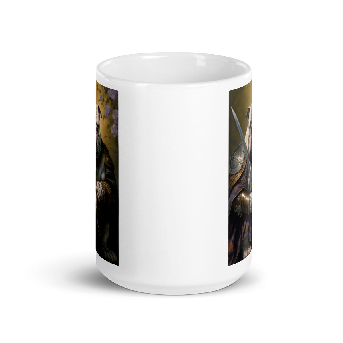 Dogs of War Bulldogs White glossy mug